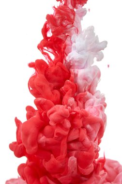 Suda mürekkep. Splash boya karıştırma. Çok renkli sıvı boya. Abst