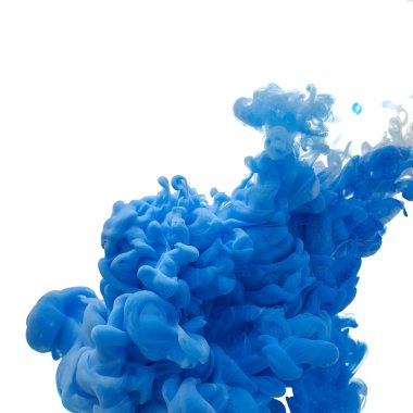 Suda mürekkep. Splash boya karıştırma. Çok renkli sıvı boya. Abst