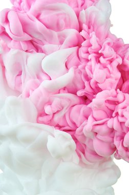 Suda mürekkep. Splash boya karıştırma. Çok renkli sıvı boya. Abst