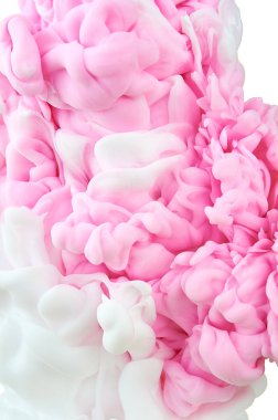 Suda mürekkep. Splash boya karıştırma. Çok renkli sıvı boya. Abst