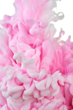 Suda mürekkep. Splash boya karıştırma. Çok renkli sıvı boya. Abst