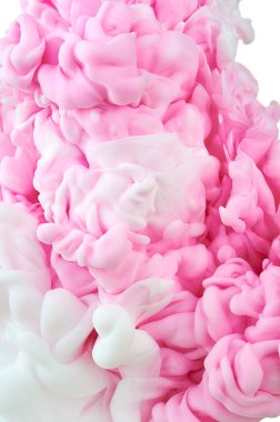 Suda mürekkep. Splash boya karıştırma. Çok renkli sıvı boya. Abst