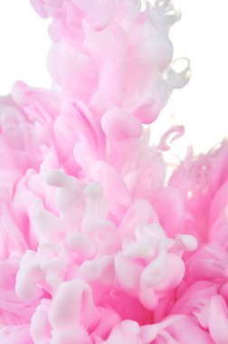 Suda mürekkep. Splash boya karıştırma. Çok renkli sıvı boya. Abst