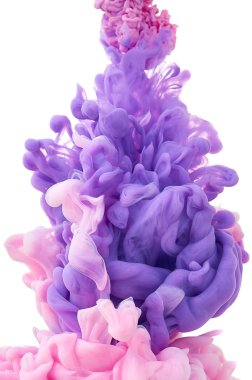 Suda mürekkep. Splash boya karıştırma. Çok renkli sıvı boya. Abst