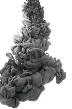 Suda mürekkep. Splash boya karıştırma. Çok renkli sıvı boya. Abst