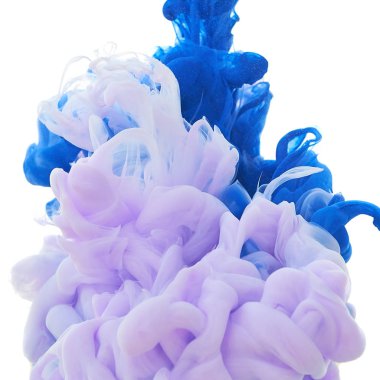 Suda mürekkep. Splash boya karıştırma. Çok renkli sıvı boya. Abst