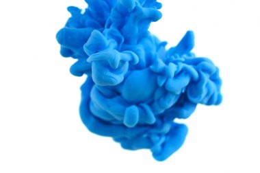 Suda mürekkep. Splash boya karıştırma. Çok renkli sıvı boya. Abst