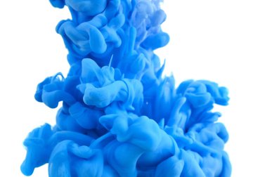 Suda mürekkep. Splash boya karıştırma. Çok renkli sıvı boya. Abst