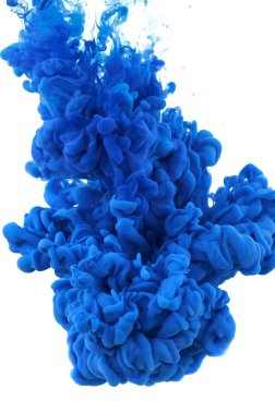 Suda mürekkep. Splash boya karıştırma. Çok renkli sıvı boya. Abst