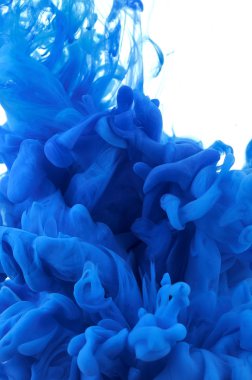 Suda mürekkep. Splash boya karıştırma. Çok renkli sıvı boya. Abst