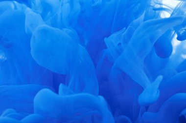 Suda mürekkep. Splash boya karıştırma. Çok renkli sıvı boya. Abst