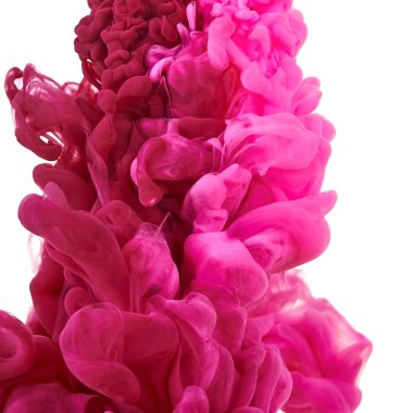 Suda mürekkep. Splash boya karıştırma. Çok renkli sıvı boya. Abst