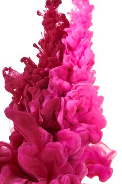 Suda mürekkep. Splash boya karıştırma. Çok renkli sıvı boya. Abst