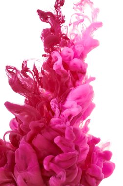 Suda mürekkep. Splash boya karıştırma. Çok renkli sıvı boya. Abst