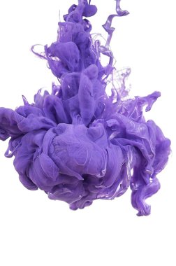 Suda mürekkep. Splash boya karıştırma. Çok renkli sıvı boya. Abst