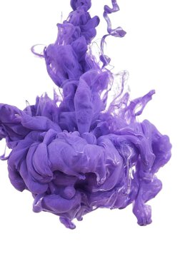 Suda mürekkep. Splash boya karıştırma. Çok renkli sıvı boya. Abst