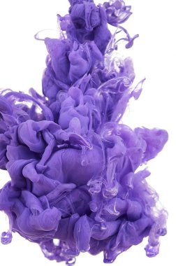 Suda mürekkep. Splash boya karıştırma. Çok renkli sıvı boya. Abst