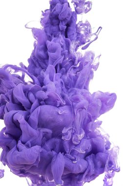 Suda mürekkep. Splash boya karıştırma. Çok renkli sıvı boya. Abst