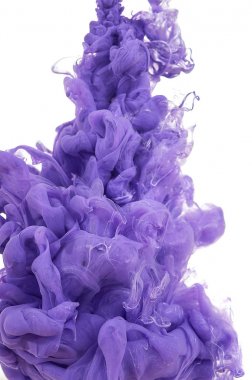 Suda mürekkep. Splash boya karıştırma. Çok renkli sıvı boya. Abst