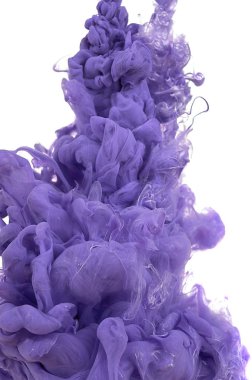 Suda mürekkep. Splash boya karıştırma. Çok renkli sıvı boya. Abst