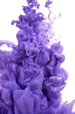 Suda mürekkep. Splash boya karıştırma. Çok renkli sıvı boya. Abst