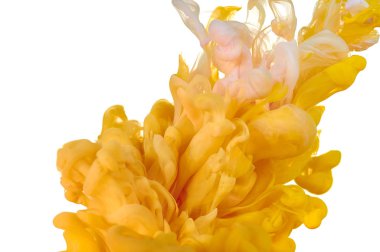 Suda mürekkep. Splash boya karıştırma. Çok renkli sıvı boya. Abst