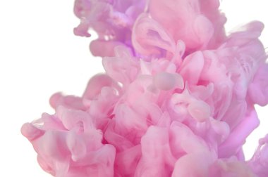 Suda mürekkep. Splash boya karıştırma. Çok renkli sıvı boya. Abst