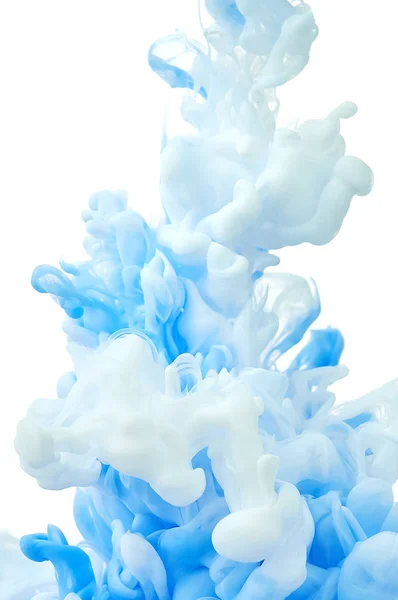 Inkt in water. Splash Paint Mixing. Veelkleurige vloeibare kleurstof. ABst — Stockfoto