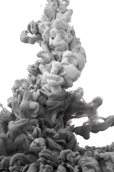 Suda mürekkep. Splash boya karıştırma. Çok renkli sıvı boya. Abst