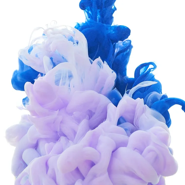 Suda mürekkep. Splash boya karıştırma. Çok renkli sıvı boya. Abst