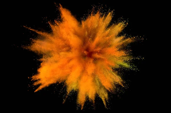 Renkli toz patlaması. Arka planda soyut çekim tozu. Albay