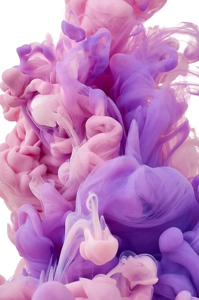 Inchiostro in acqua. Miscelazione della vernice. Colorante liquido multicolore. Abst — Foto Stock