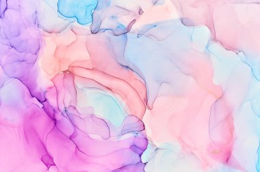 Alkol mürekkebi renkleri saydam. Soyut çok renkli mermer desen arkaplanı. Tasarım kağıdı, duvar kağıdı. Akrilik boyaları karıştırıyorum. Modern akışkan sanat. Alkol Mürekkebi Deseni