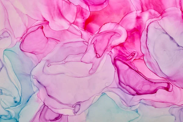 Alkoholfarbe Färbt Transluzent Abstrakte Mehrfarbige Marmorstruktur Hintergrund Design Packpapier Tapete — Stockfoto