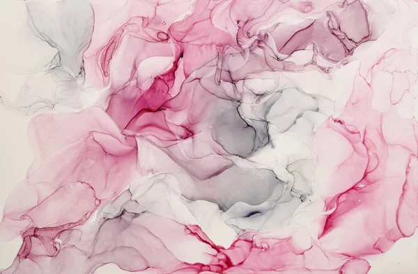 Alkol mürekkebi renkleri saydam. Soyut çok renkli mermer desen arkaplanı. Tasarım kağıdı, duvar kağıdı. Akrilik boyaları karıştırıyorum. Modern akışkan sanat. Alkol Mürekkebi Deseni