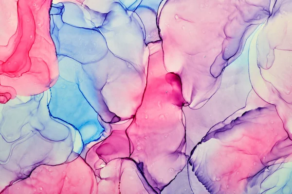 Alkol mürekkebi renkleri saydam. Soyut çok renkli mermer desen arkaplanı. Tasarım kağıdı, duvar kağıdı. Akrilik boyaları karıştırıyorum. Modern akışkan sanat. Alkol Mürekkebi Deseni