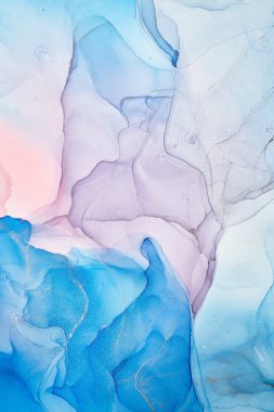 Alkol mürekkebi renkleri saydam. Soyut çok renkli mermer desen arkaplanı. Tasarım kağıdı, duvar kağıdı. Akrilik boyaları karıştırıyorum. Modern akışkan sanat. Alkol Mürekkebi Deseni