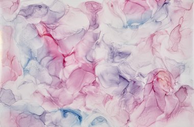 Alkol mürekkebi renkleri saydam. Soyut çok renkli mermer desen arkaplanı. Tasarım kağıdı, duvar kağıdı. Akrilik boyaları karıştırıyorum. Modern akışkan sanat. Alkol Mürekkebi Deseni