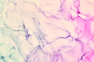 Alkol mürekkebi renkleri saydam. Soyut çok renkli mermer desen arkaplanı. Tasarım kağıdı, duvar kağıdı. Akrilik boyaları karıştırıyorum. Modern akışkan sanat. Alkol Mürekkebi Deseni