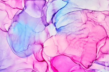 Alkol mürekkebi renkleri saydam. Soyut çok renkli mermer desen arkaplanı. Tasarım kağıdı, duvar kağıdı. Akrilik boyaları karıştırıyorum. Modern akışkan sanat. Alkol Mürekkebi Deseni