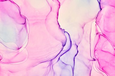 Alkol mürekkebi renkleri saydam. Soyut çok renkli mermer desen arkaplanı. Tasarım kağıdı, duvar kağıdı. Akrilik boyaları karıştırıyorum. Modern akışkan sanat. Alkol Mürekkebi Deseni