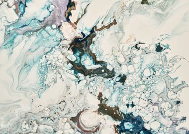 Sihirli Sıvı Sanatı. Soyut renkli arka plan, duvar kağıdı. Boyaları karıştırıyorum. Modern sanat. Mermer dokusu. Renkli tuval.