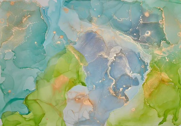 Colori Alcool Inchiostro Traslucido Astratto Marmoreo Multicolore Texture Sfondo Carta — Foto Stock