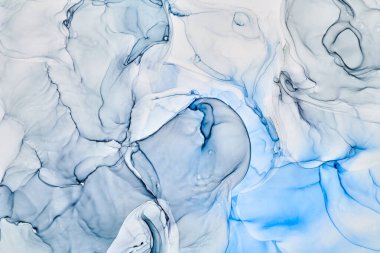 Alkol mürekkebi renkleri saydam. Soyut çok renkli mermer desen arkaplanı. Tasarım kağıdı, duvar kağıdı. Akrilik boyaları karıştırıyorum. Modern akışkan sanat. Alkol Mürekkebi Deseni