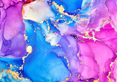 Alkol mürekkebi renkleri saydam. Soyut çok renkli mermer desen arkaplanı. Tasarım kağıdı, duvar kağıdı. Akrilik boyaları karıştırıyorum. Modern akışkan sanat. Alkol Mürekkebi Deseni