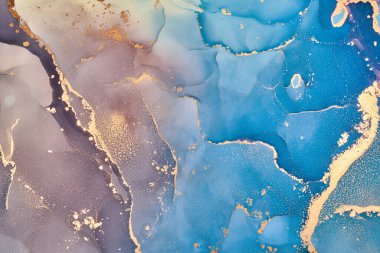 Alkol mürekkebi renkleri saydam. Soyut çok renkli mermer desen arkaplanı. Tasarım kağıdı, duvar kağıdı. Akrilik boyaları karıştırıyorum. Modern akışkan sanat. Alkol Mürekkebi Deseni