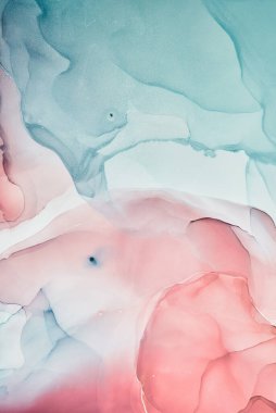 Alkol mürekkebi renkleri saydam. Soyut çok renkli mermer desen arkaplanı. Tasarım kağıdı, duvar kağıdı. Akrilik boyaları karıştırıyorum. Modern akışkan sanat. Alkol Mürekkebi Deseni