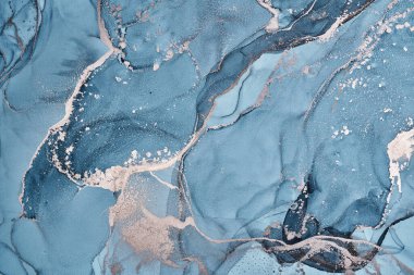 Alkol mürekkebi renkleri saydam. Soyut çok renkli mermer desen arkaplanı. Tasarım kağıdı, duvar kağıdı. Akrilik boyaları karıştırıyorum. Modern akışkan sanat. Alkol Mürekkebi Deseni