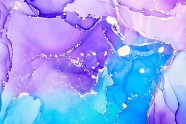 Alkol mürekkebi renkleri saydam. Soyut çok renkli mermer desen arkaplanı. Tasarım kağıdı, duvar kağıdı. Akrilik boyaları karıştırıyorum. Modern akışkan sanat. Alkol Mürekkebi Deseni