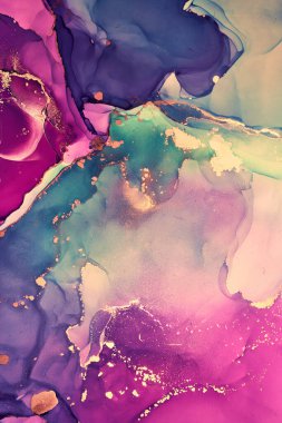 Alkol mürekkebi renkleri saydam. Soyut çok renkli mermer desen arkaplanı. Tasarım kağıdı, duvar kağıdı. Akrilik boyaları karıştırıyorum. Modern akışkan sanat. Alkol Mürekkebi Deseni